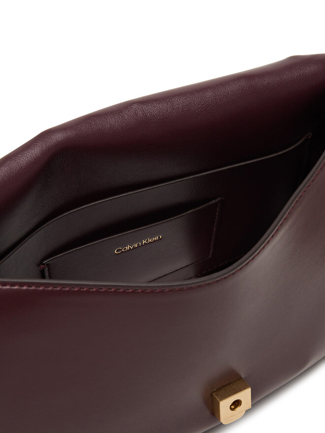 Calvin Klein Ročna torba Calvin Klein Ck Convertible Chain Medium Bag LV04F3171G Bordo rdeča