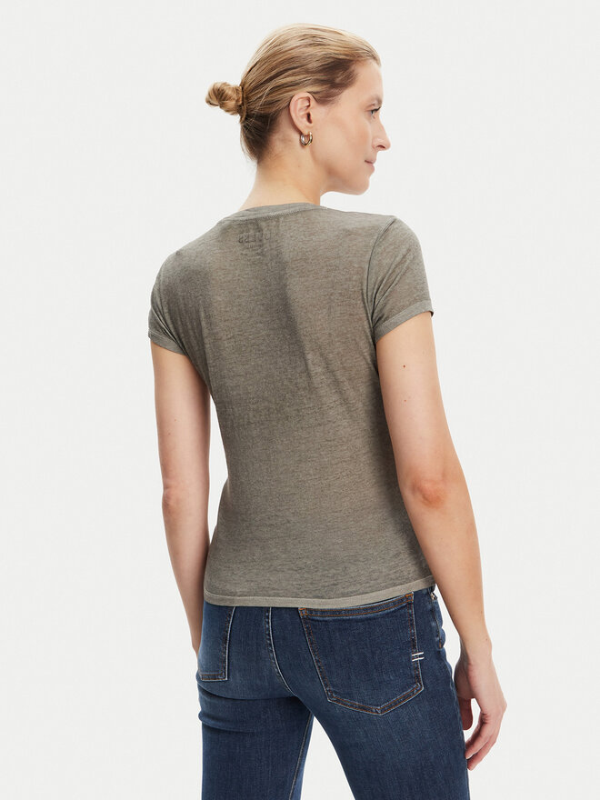 Guess Guess T-Shirt W5YI36 KBYH0 Πράσινο Regular Fit