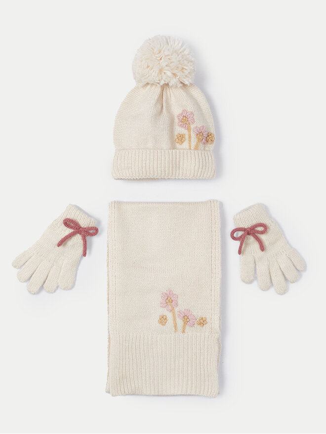 Mayoral Set Mütze, Schal und Handschuhe Mayoral 10826 Beige
