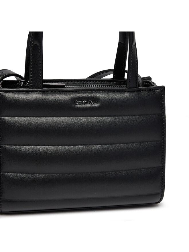 Calvin Klein Τσάντα Calvin Klein Line Quilt Mini Tote K60K612116 Μαύρο