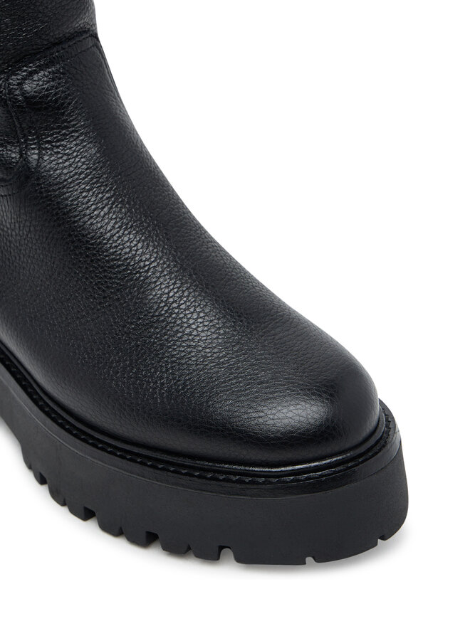 KARL LAGERFELD Ботуши KARL LAGERFELD Burly Biker KL43490W Черен