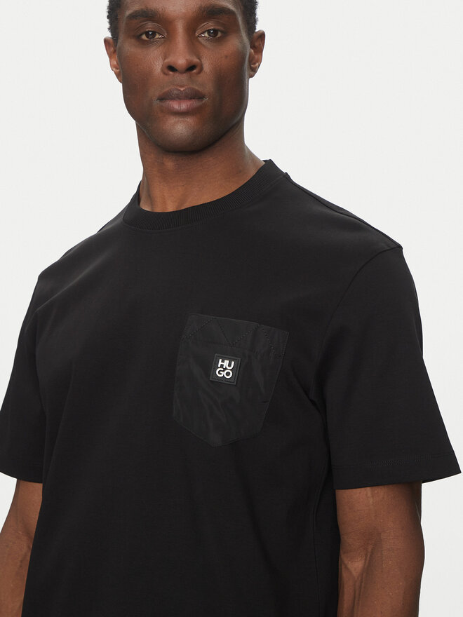 HUGO HUGO T-Shirt Dombiro 50536347 Μαύρο Relaxed Fit