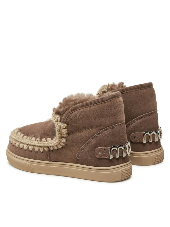 Mou Śniegowce Mou Eskimo Sneaker Big Metal Logo FW111008A Brązowy