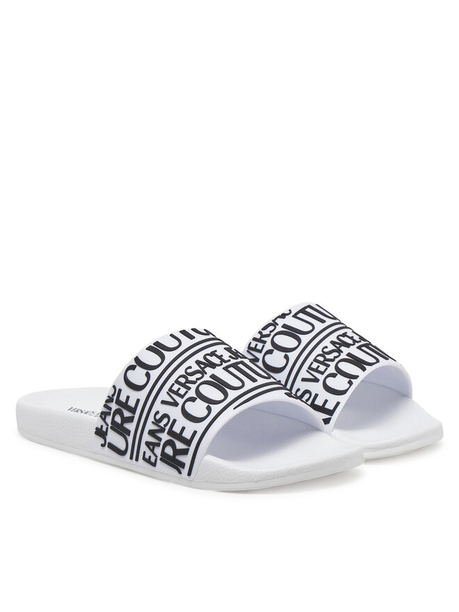 Versace Jeans Couture Παντόφλες Versace Jeans Couture 78YA3SQ1 Λευκό