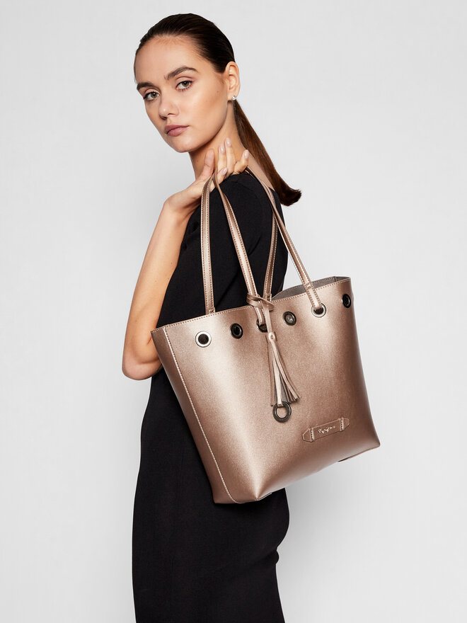 Handtasche Pepe Jeans Angelica 7027523 Goldfarben eschuhe