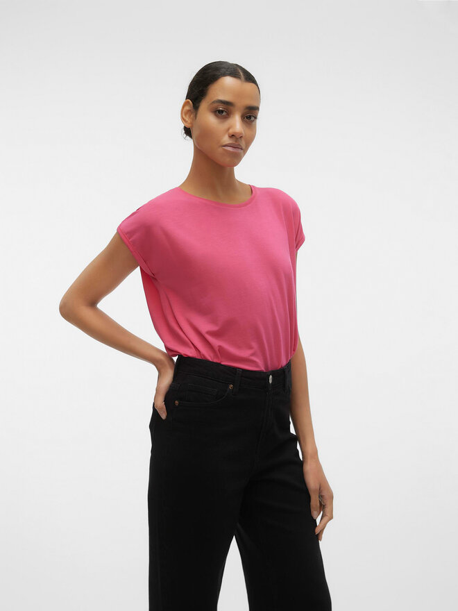 Vero Moda Vero Moda Marškinėliai Ava 10284468 Rožinė Regular Fit