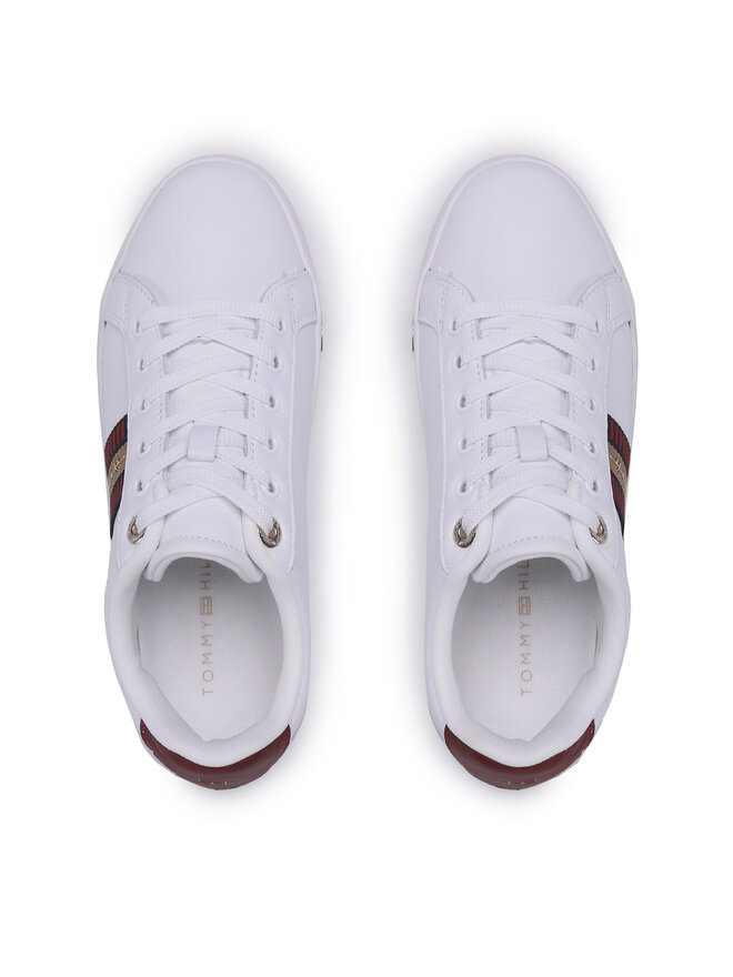 Tommy Hilfiger Tenisice Tommy Hilfiger Signature Webbing Court Sneaker FW0FW06803 Bijela