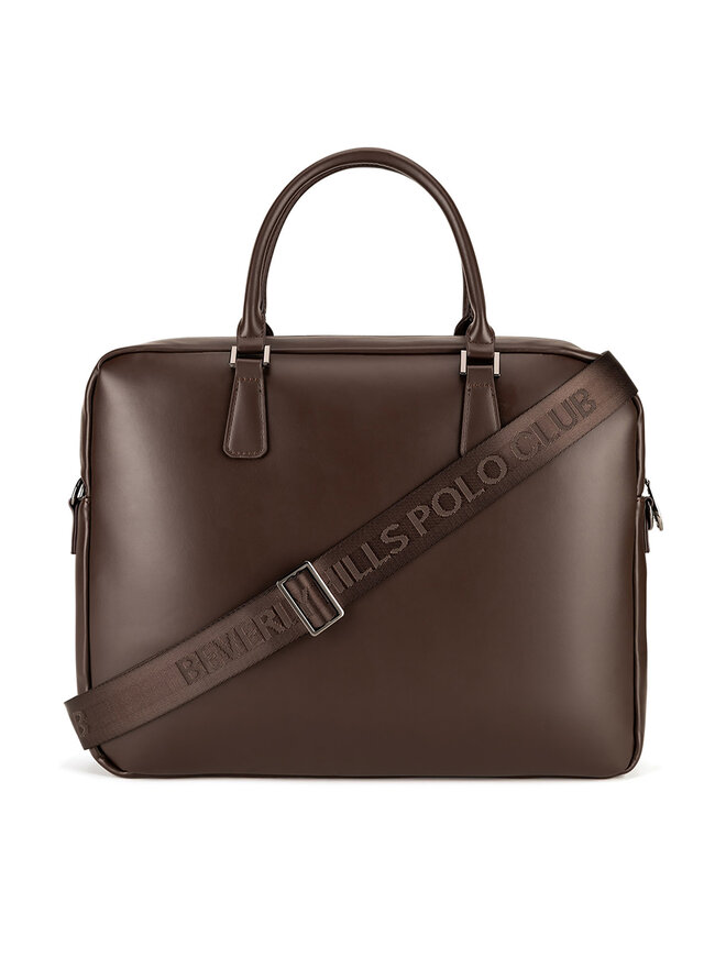 Beverly Hills Polo Club Brašna na notebook Beverly Hills Polo Club BHPC-L-016-07 Hnědá