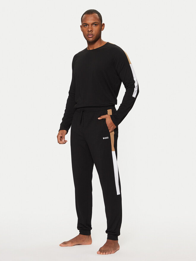 BOSS BOSS Pijama Balance 50535718 Negro Regular Fit