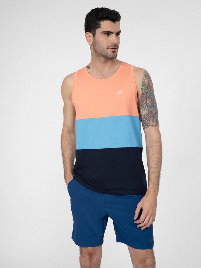 4F 4F Футболка 4FSS23TTSHM352 Рожевий Regular Fit