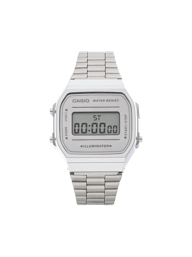 Casio Zegarek Casio Vintage A168WEM-7EF Srebrny