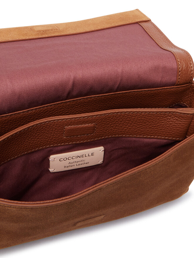 Coccinelle Сумка Coccinelle P6P Boheme Suede Bimaterial E1 P6P 12 01 01 Коричневий