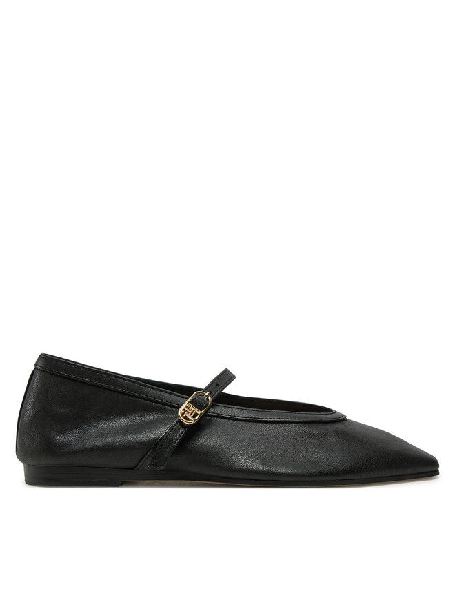 Tommy Hilfiger Balerina Tommy Hilfiger Ballerina Maryjane Soft Leather FW0FW08354 Fekete