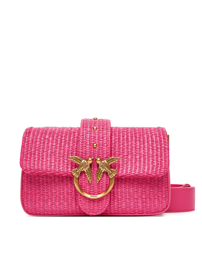 PINKO Handtasche PINKO Love One Mini Slouchy Fl PE 25 PLTT 104340 A2CF Rosa