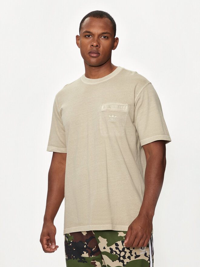 adidas adidas Футболка Trefoil Essentials+ IS1763 Бежевий Regular Fit