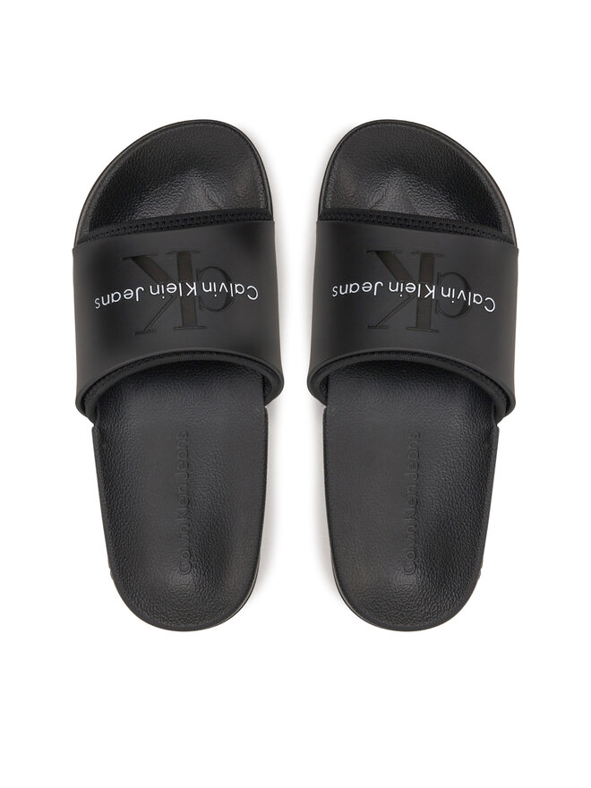 Calvin Klein Jeans Παντόφλες Calvin Klein Jeans Slide Monogram Tpu Ml Wn YW0YW00585 Μαύρο