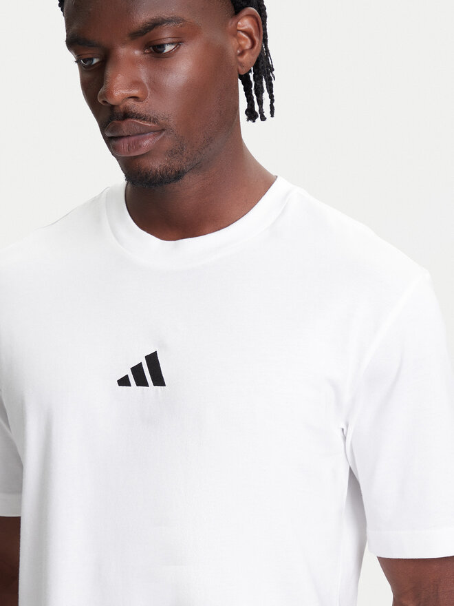 adidas adidas Camiseta Essentials Small Logo JF1092 Blanco Regular Fit