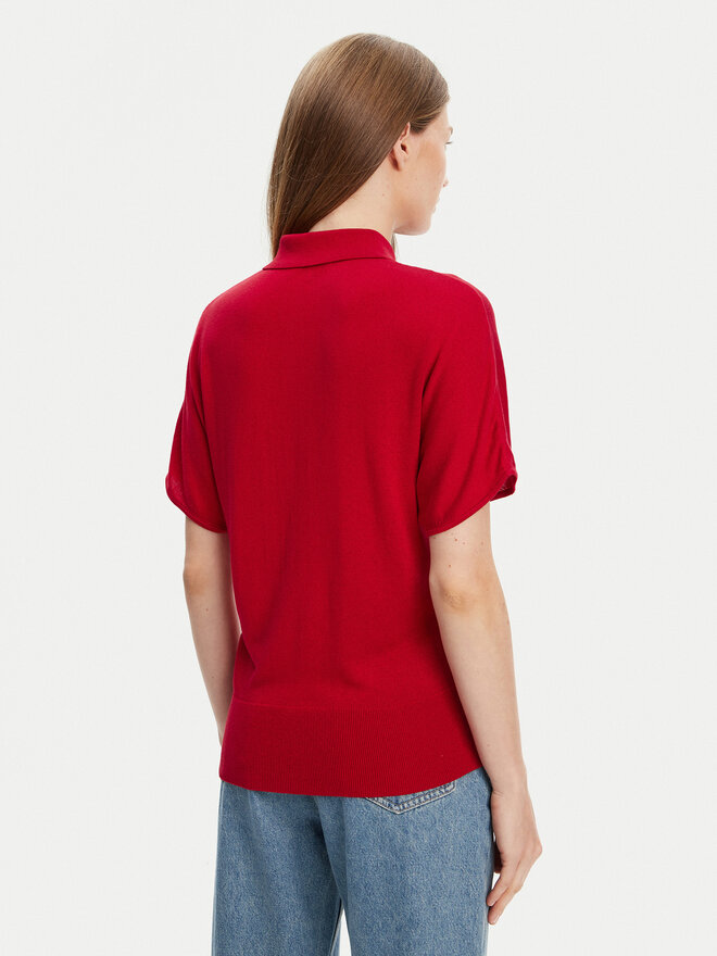 Tommy Hilfiger Tommy Hilfiger Pólóing WW0WW45652 Piros Regular Fit