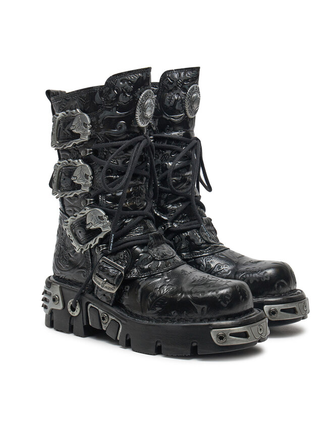 NEW ROCK Glany NEW ROCK M-391-S4 Czarny