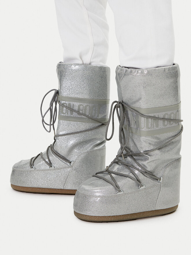 Moon Boot Hótaposó Moon Boot Icon Glitter 80D1402850 Ezüst