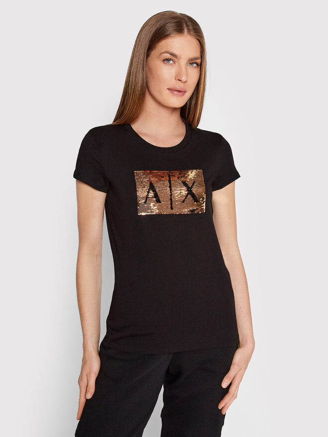 Armani Exchange Armani Exchange T-Shirt 8NYTDL YJ73Z 6231 Schwarz Slim Fit
