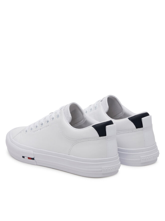 Tommy Hilfiger Αθλητικά Tommy Hilfiger Th Hi Vulc Street Lth Patch FM0FM05312 Λευκό