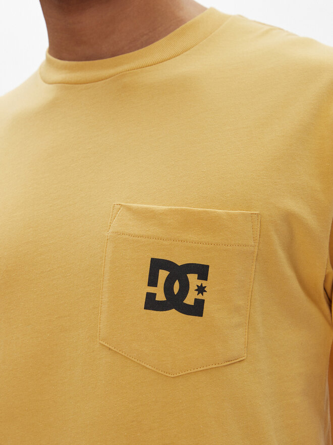 DC DC Camiseta ADYZT05377 Amarillo Heritage Fit