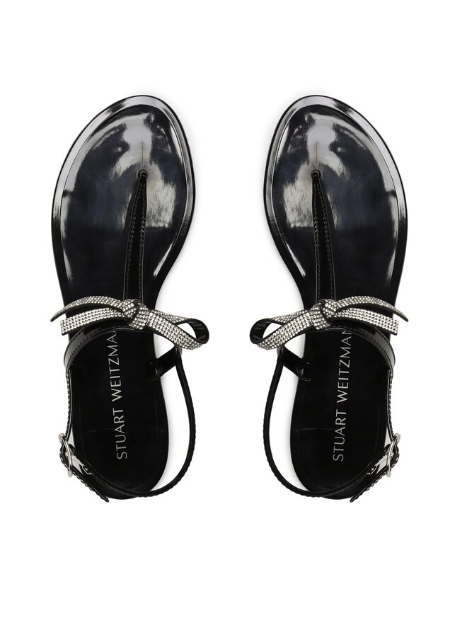 Stuart Weitzman Basutės Stuart Weitzman Sw Bow Jelly Sandal SW359 Juoda