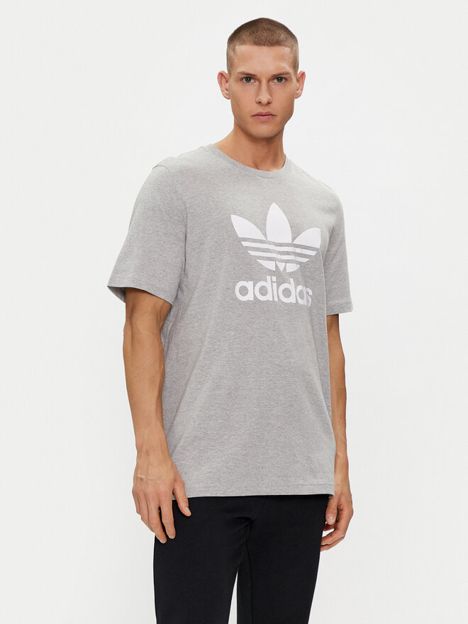 adidas adidas Футболка Adicolor Classics Trefoil T-Shirt IA4817 Сірий Regular Fit