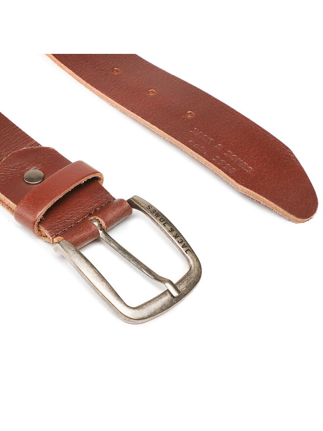 Jack&Jones Cintura da uomo Jack&Jones Jackpaul Leather Belt 12111286 Marrone