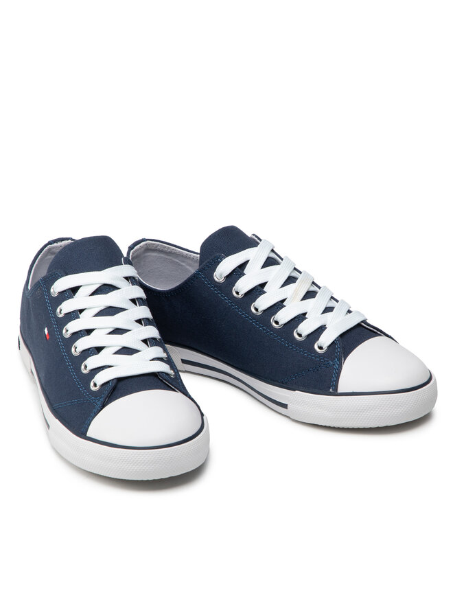 Tommy Hilfiger Tenisice Tommy Hilfiger Low Cut Lace-Up Sneaker T3X4-32207-0890 S Tamnoplava