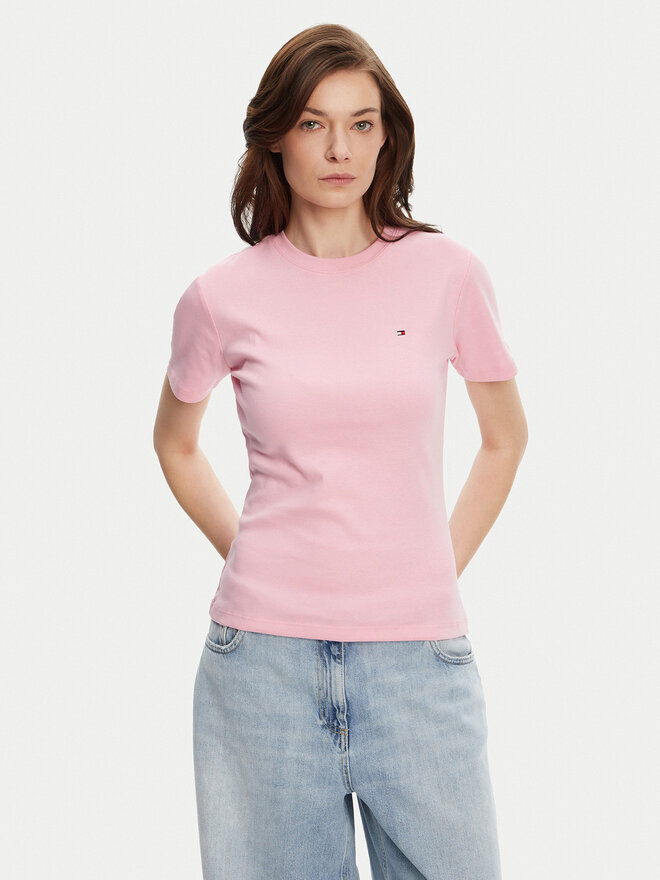 Tommy Hilfiger Tommy Hilfiger T-Shirt New Cody WW0WW40587 Rosa Slim Fit