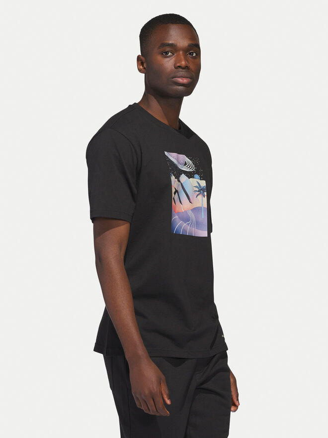 adidas adidas Marškinėliai All Day I Dream About Summer JI9417 Juoda Regular Fit