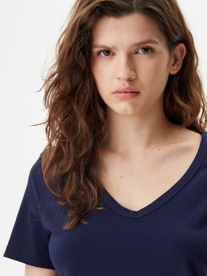 Gap Gap Póló 740140-06 Sötétkék Regular Fit