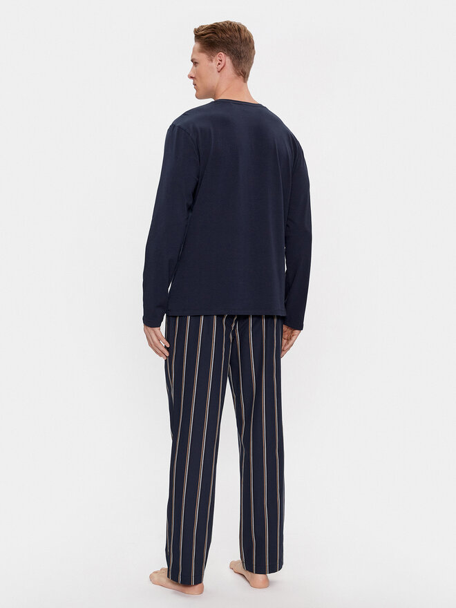 BOSS Boss Pizsama Easy 50488084 Sötétkék Regular Fit