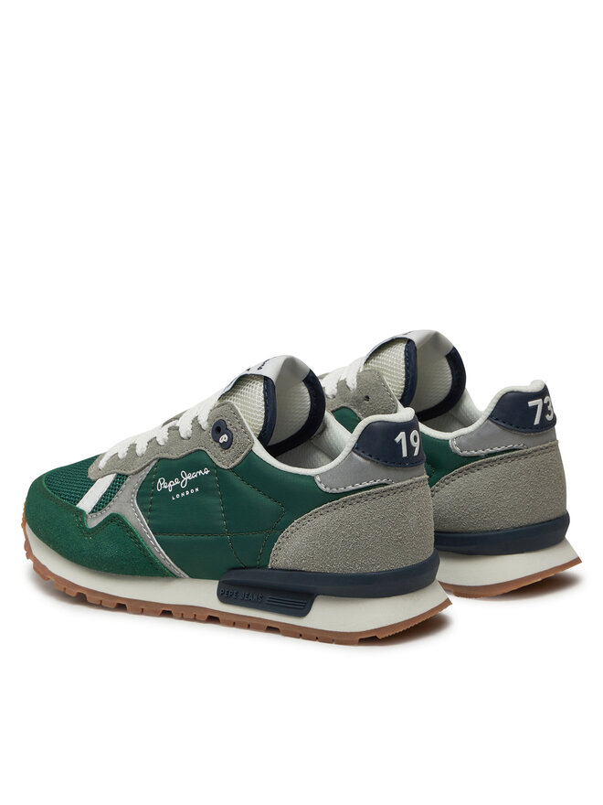 Pepe Jeans Сникърси Pepe Jeans Brit Young B PBS40003 Зелен