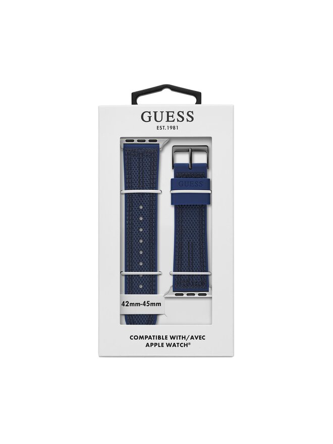 Guess Змінний ремінець для годиннаки Apple Watch Guess CS3003S3 Cиній