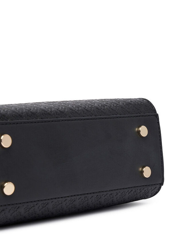 Tommy Hilfiger Handtasche Tommy Hilfiger Th Daily Mini Tote Mono AW0AW18416 Schwarz