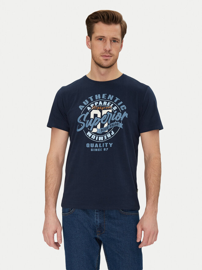 Blend Blend Camiseta 20717758 Azul marino Regular Fit