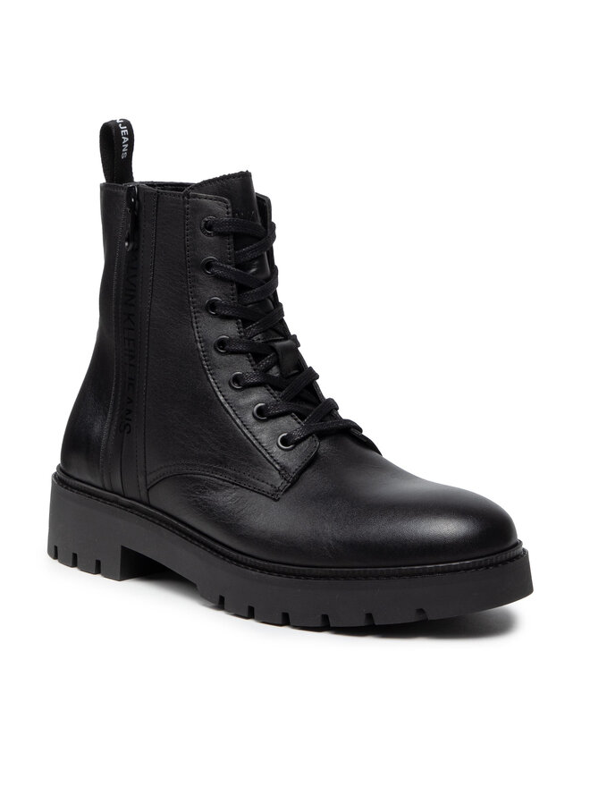 大人気定番商品 Ilgaauliai Zip W Boot Laceup Mid Combat Jeans Klein Calvin ウォーキング・ランニングウェア