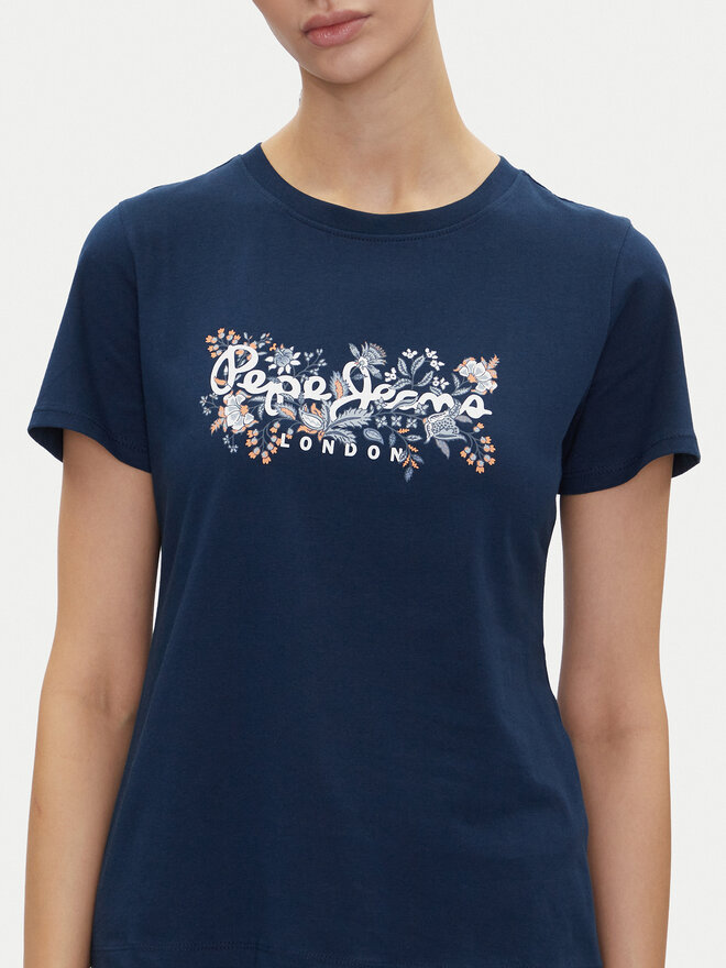 Pepe Jeans Pepe Jeans Póló Rosalind PL506034 Sötétkék Regular Fit