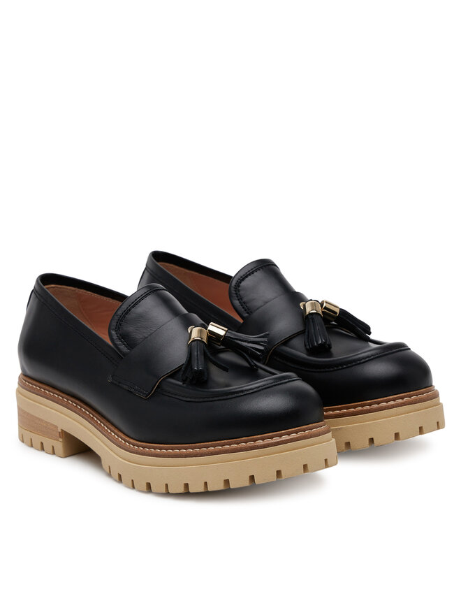 Pollini Loafersy Pollini SA10144G1MTC0000 Czarny