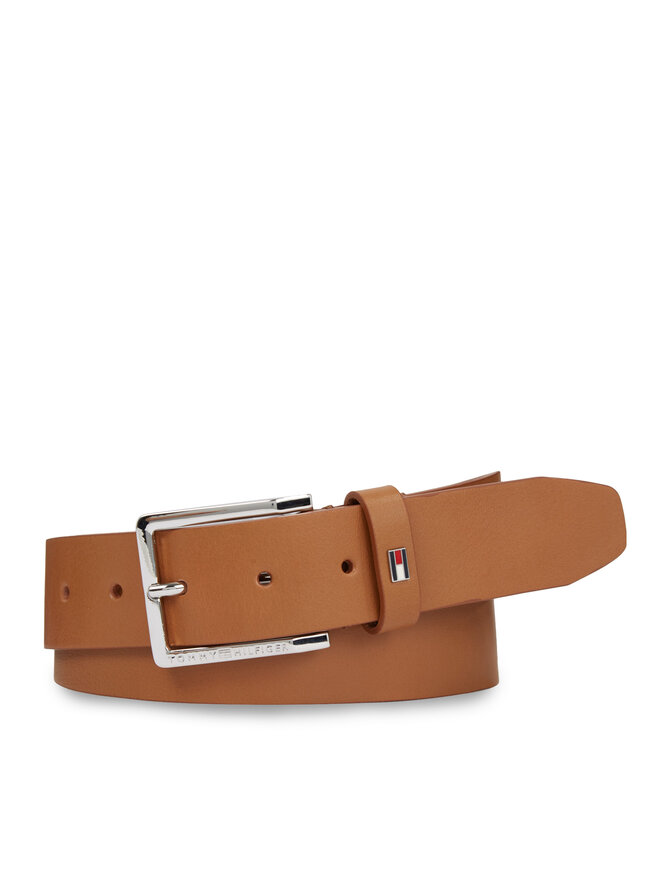 Tommy Hilfiger Чоловічий ремінь Tommy Hilfiger Oliver 3.5 Ext AM0AM11461 Коричневий