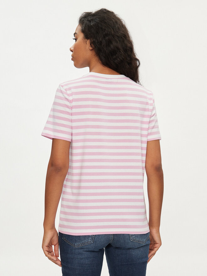 Pieces Pieces Marškinėliai Ria 17146339 Rožinė Regular Fit