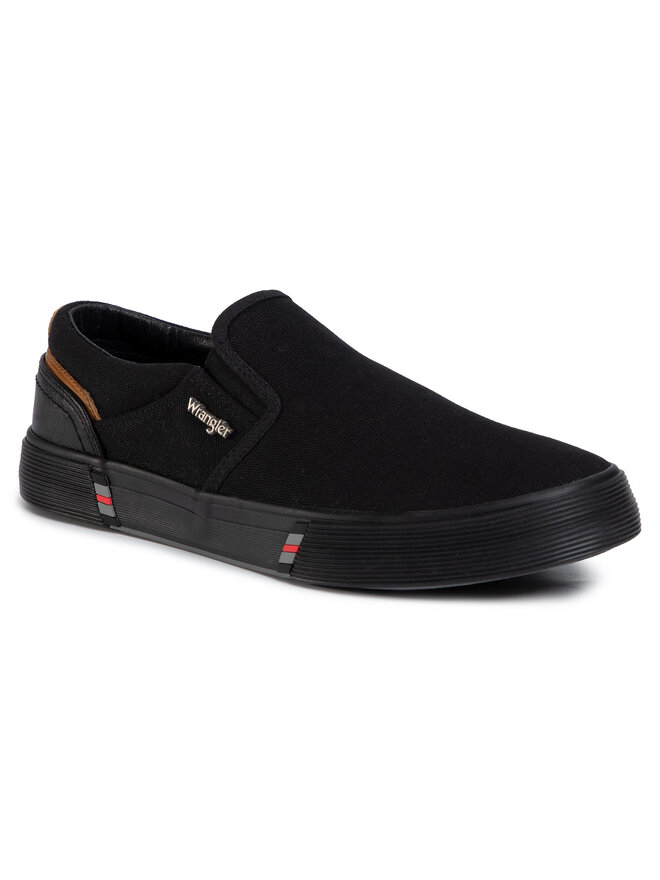 Wrangler Πάνινα παπούτσια Wrangler Monument Slip On S WM01002S Μαύρο
