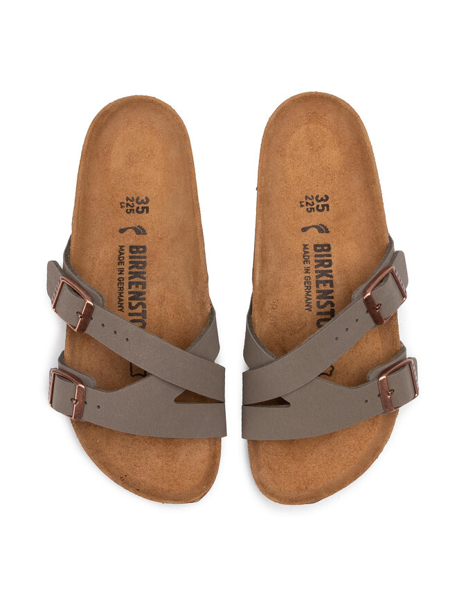 Pantoletten Birkenstock Yao Balance 1014277 Grau eschuhe