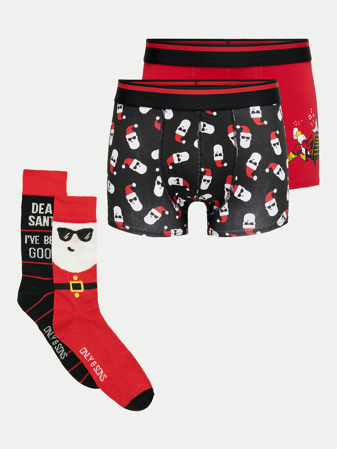 Only & Sons Only & Sons Набір білизни Xmas Box 22030904 Червоний
