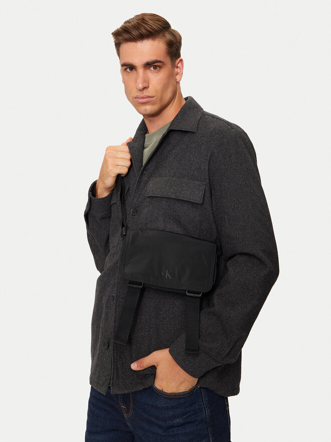 Calvin Klein Jeans Τσαντάκι Calvin Klein Jeans Over Webbing K50K512566 Μαύρο