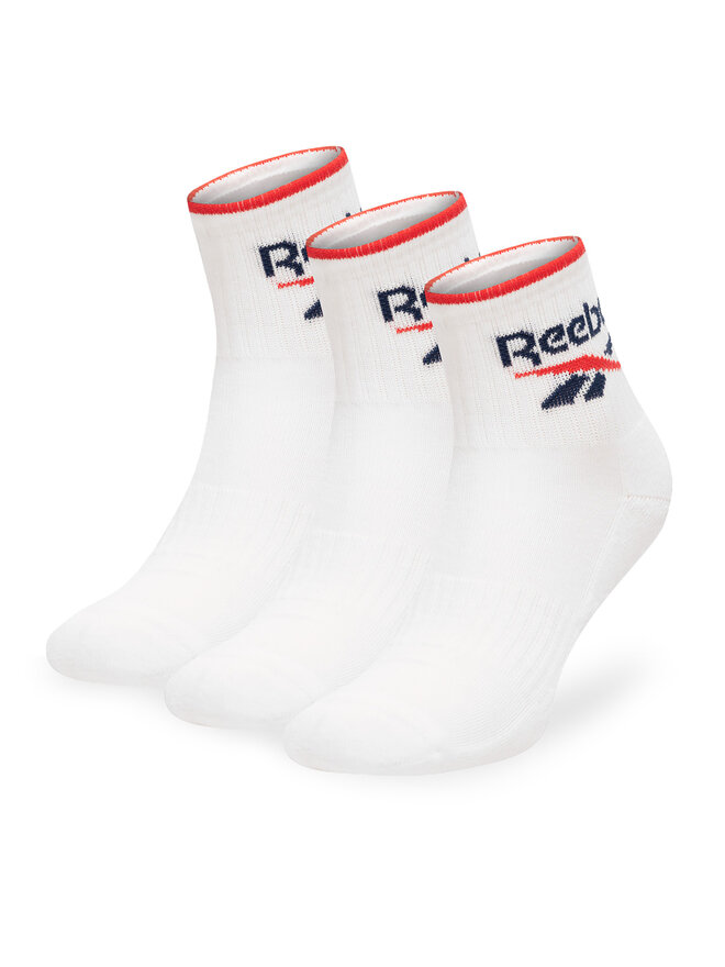 Reebok Zestaw 3 par wysokich skarpet unisex Reebok R0362-SS24 (3-pack) Biały
