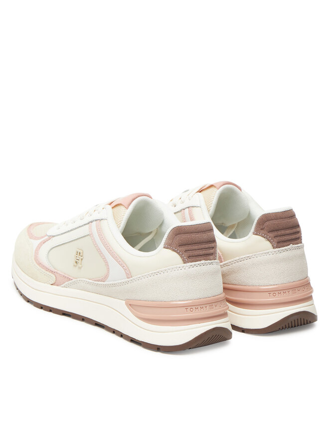 Tommy Hilfiger Снікерcи Tommy Hilfiger Casual Fashion Runner Mix FW0FW08693 Écru